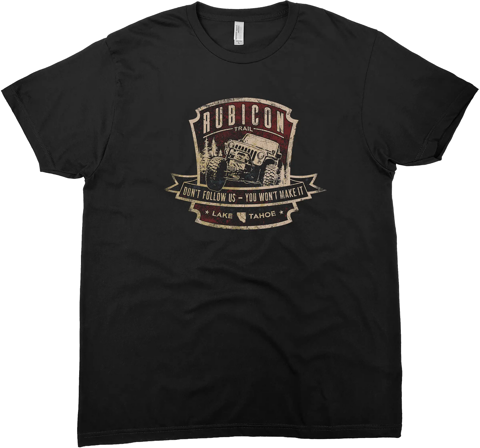 LAKE TAHOE RUBICON TRAIL SOLID TEE