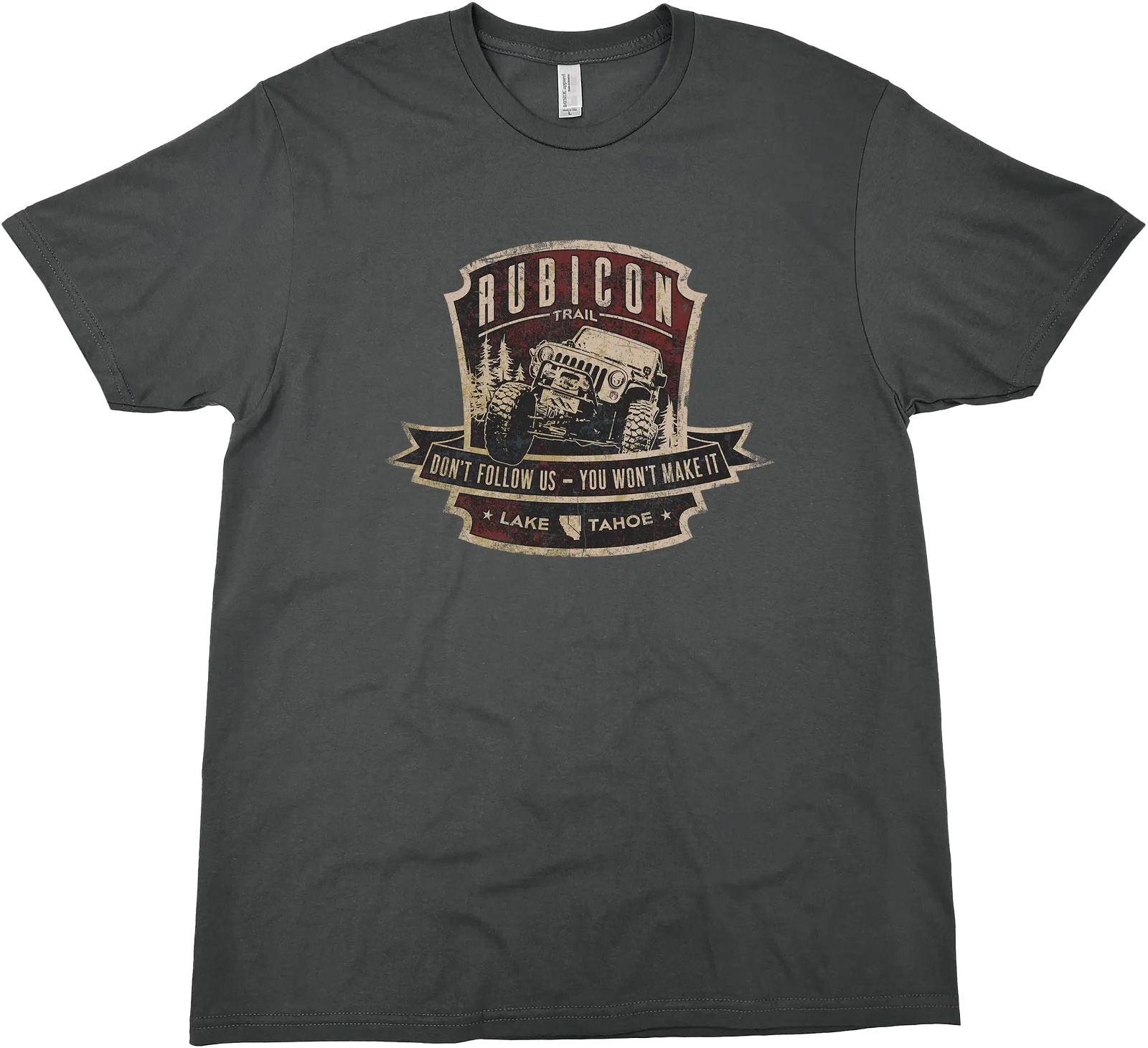 LAKE TAHOE RUBICON TRAIL SOLID TEE
