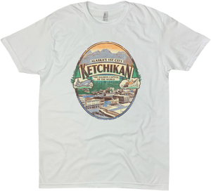 KETCHIKAN ALASKAS 1ST CITY SOLID TEE