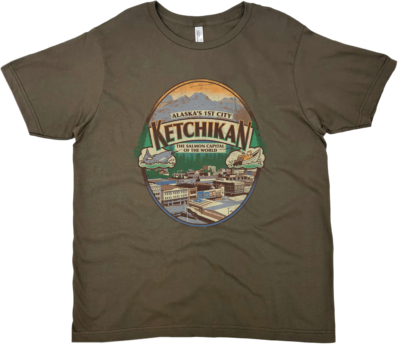 KETCHIKAN ALASKAS 1ST CITY SOLID TEE