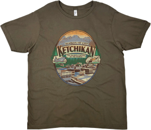 KETCHIKAN ALASKAS 1ST CITY SOLID TEE