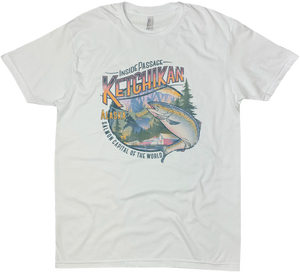 KETCHIKAN ALASKA SALMON CAPITAL SOLID TEE