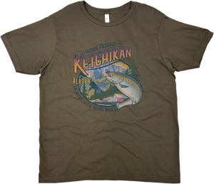 KETCHIKAN ALASKA SALMON CAPITAL SOLID TEE