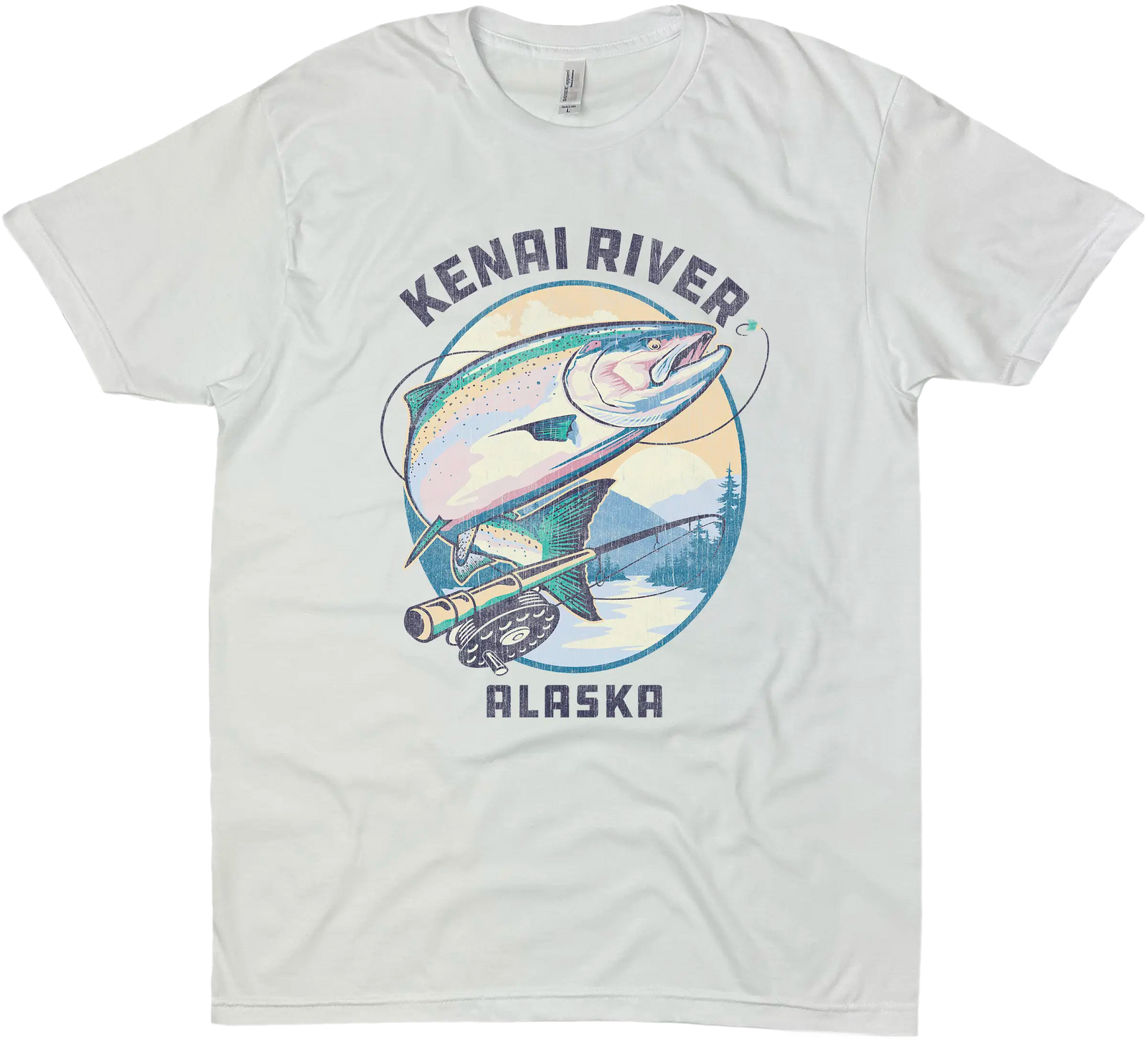 KENAI RIVER ALASKA KING SALMON SOLID TEE