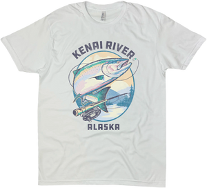 KENAI RIVER ALASKA KING SALMON SOLID TEE