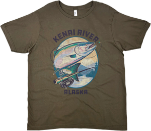 KENAI RIVER ALASKA KING SALMON SOLID TEE