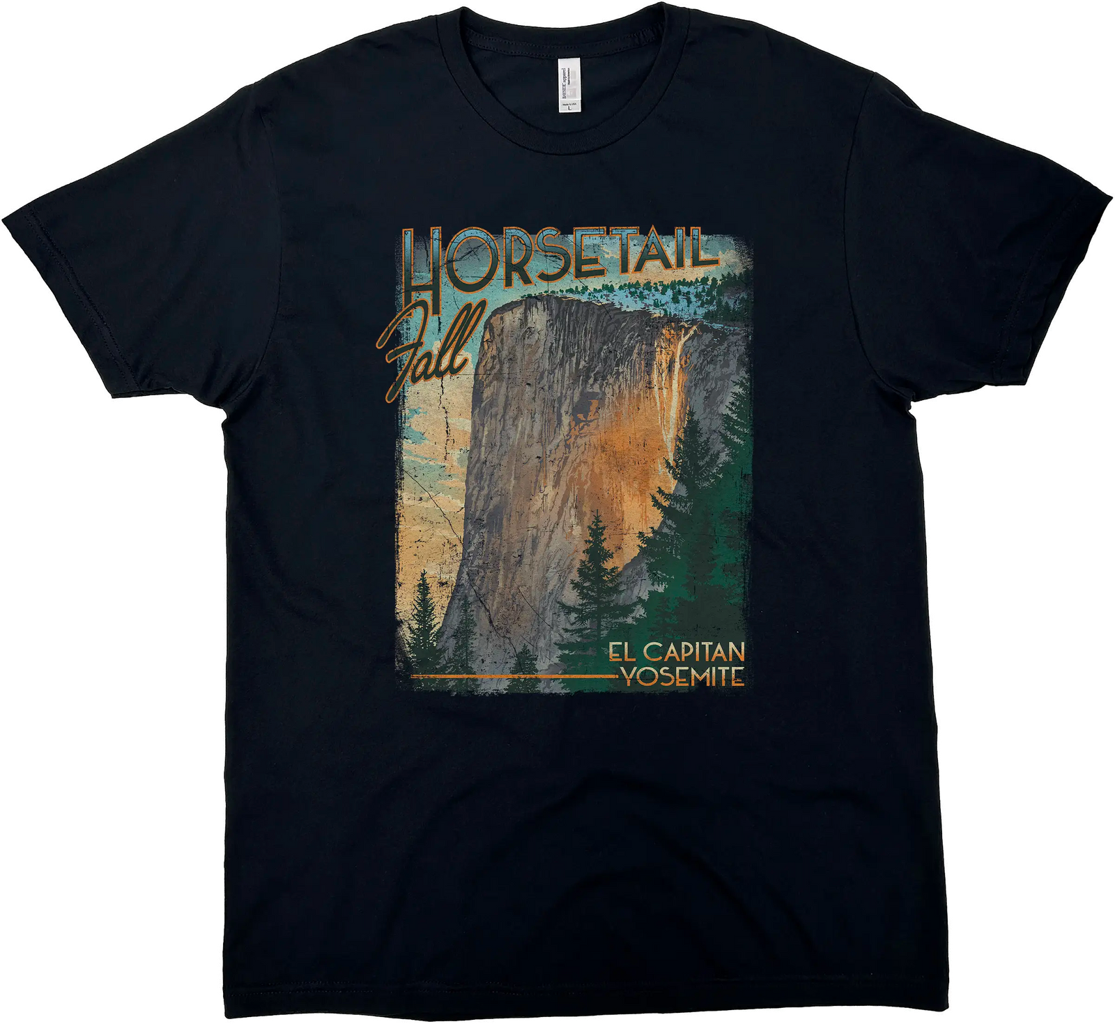 HORSETAIL FALL EL CAPITAN YOSEMITE NATIONAL PARK SOLID TEE