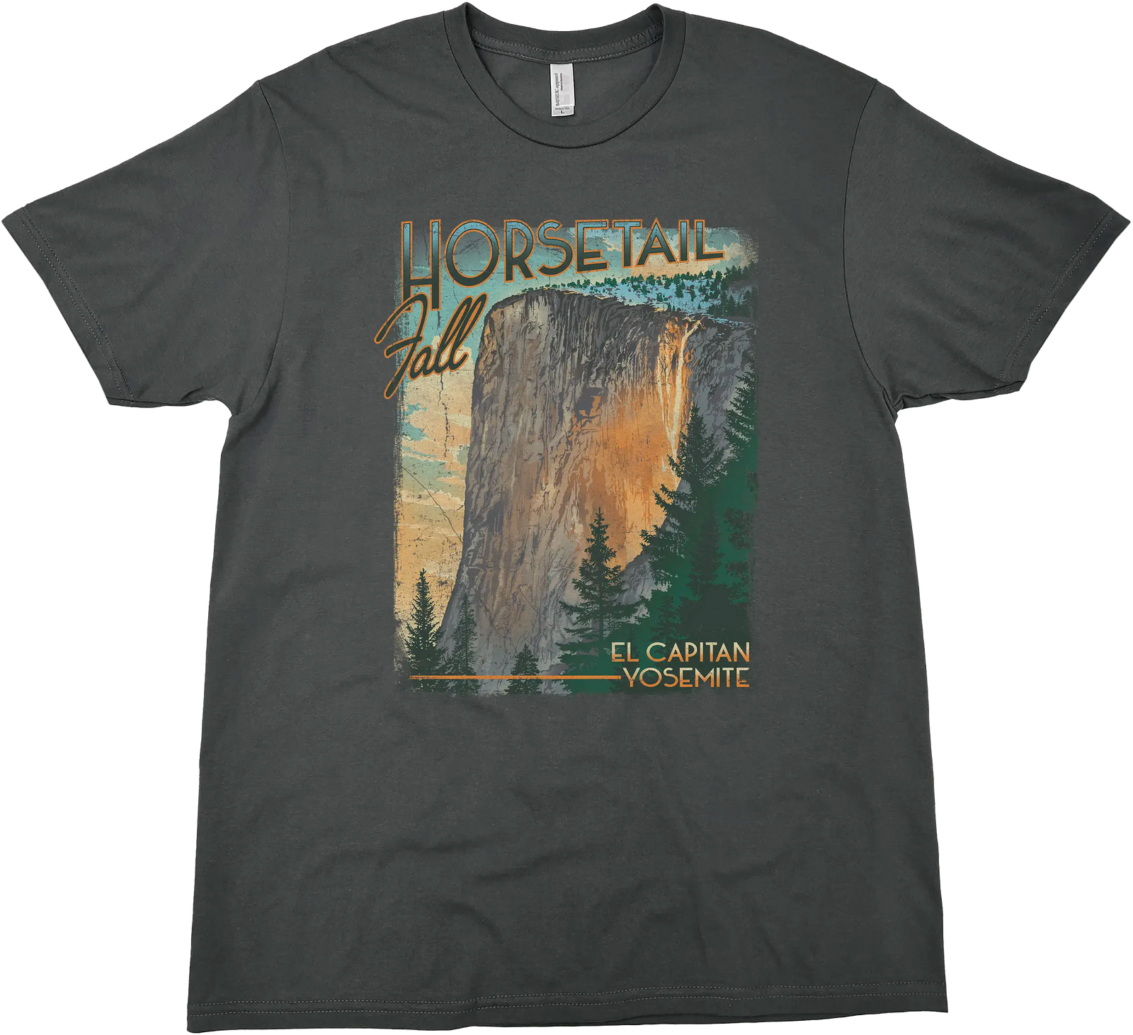 HORSETAIL FALL EL CAPITAN YOSEMITE NATIONAL PARK SOLID TEE