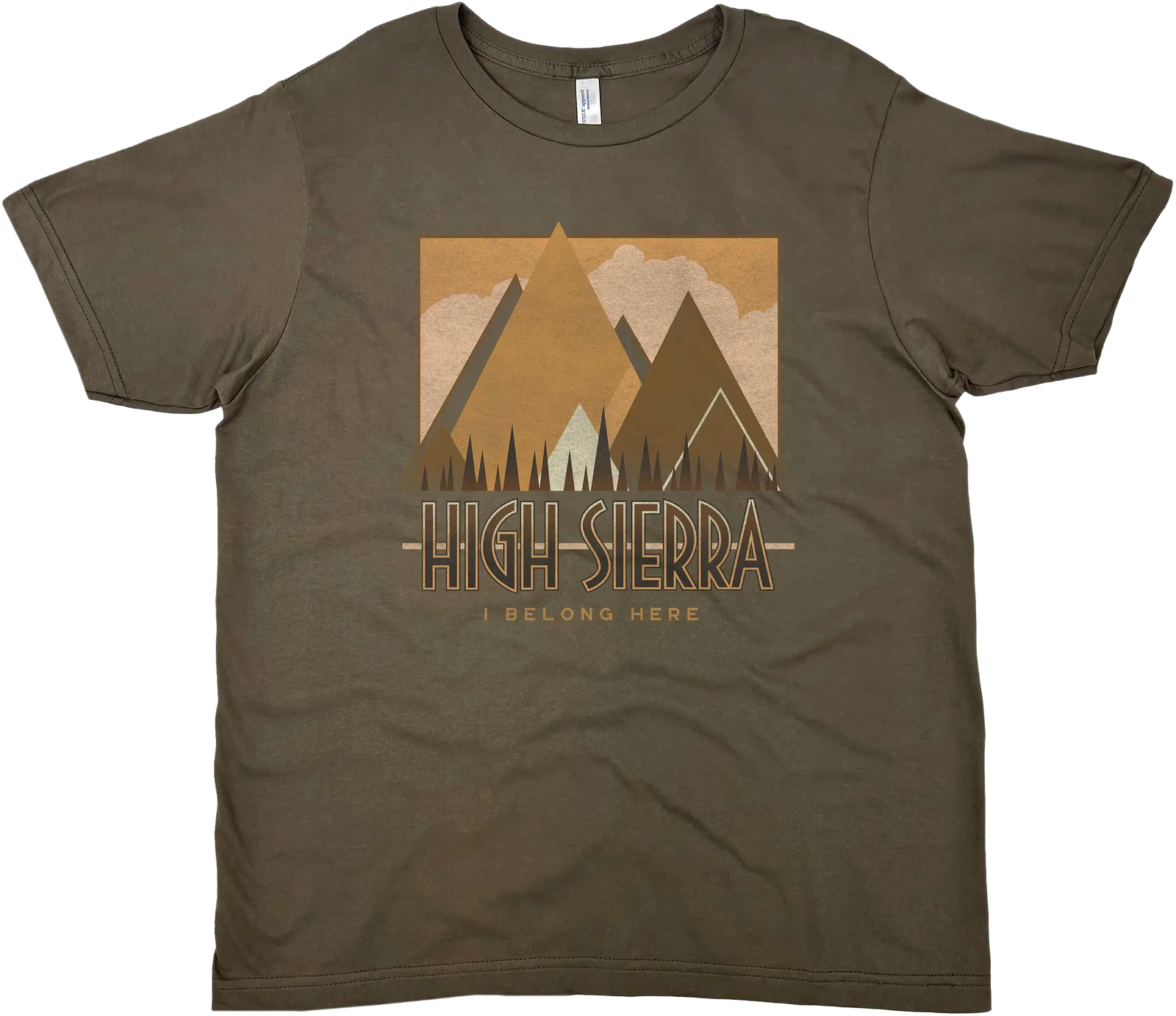 HIGH SIERRA I BELONG HERE SOLID TEE