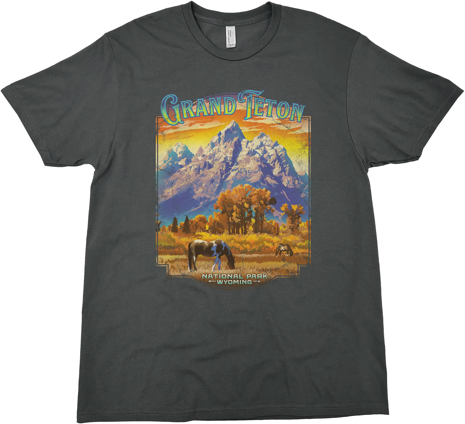 GRAND TETON NATIONAL PARK HORSE SOLID TEE