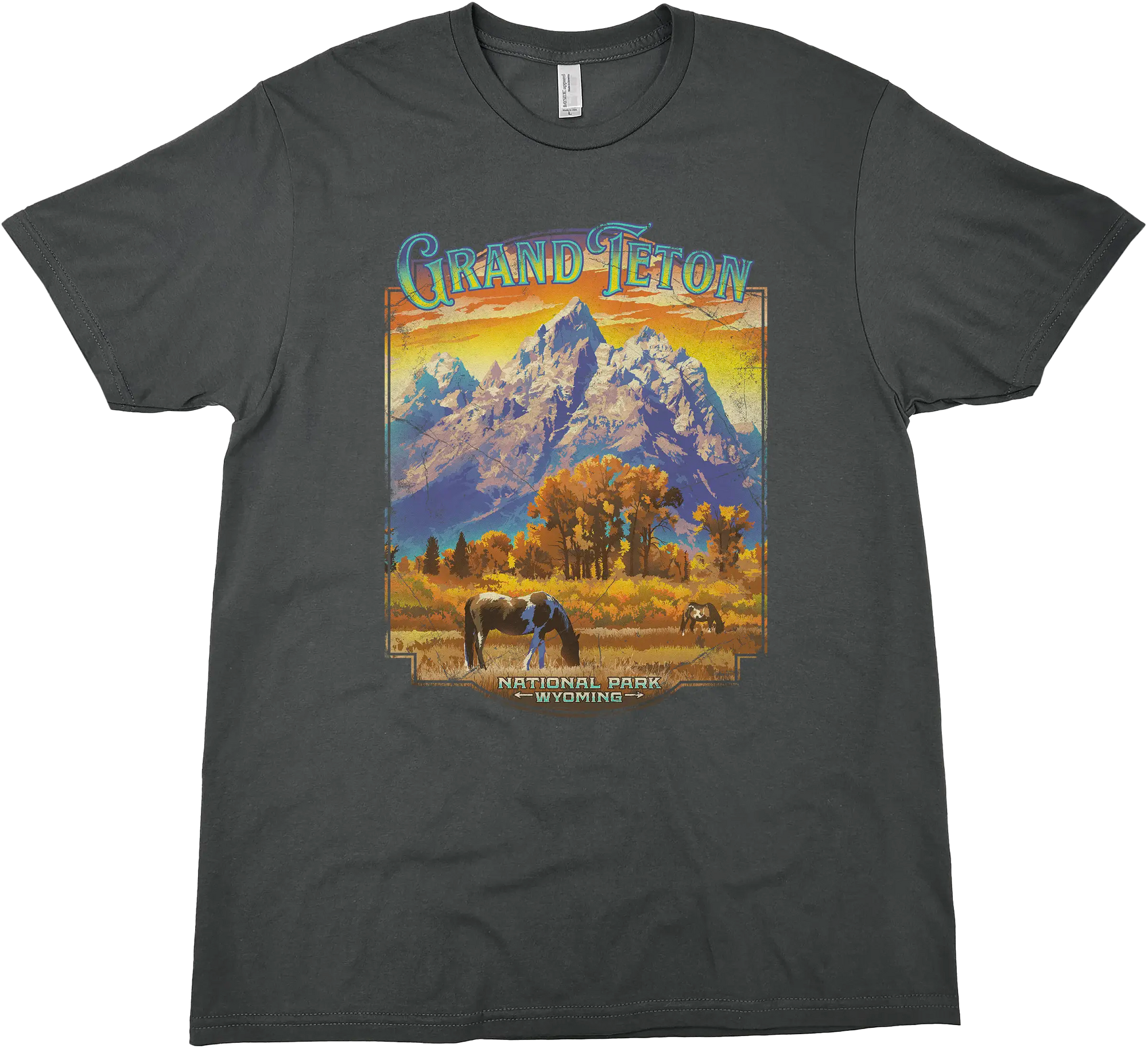 GRAND TETON NATIONAL PARK HORSE SOLID TEE