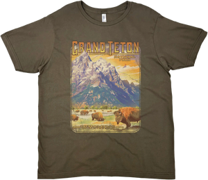 GRAND TETON BISON HERD SOLID TEE