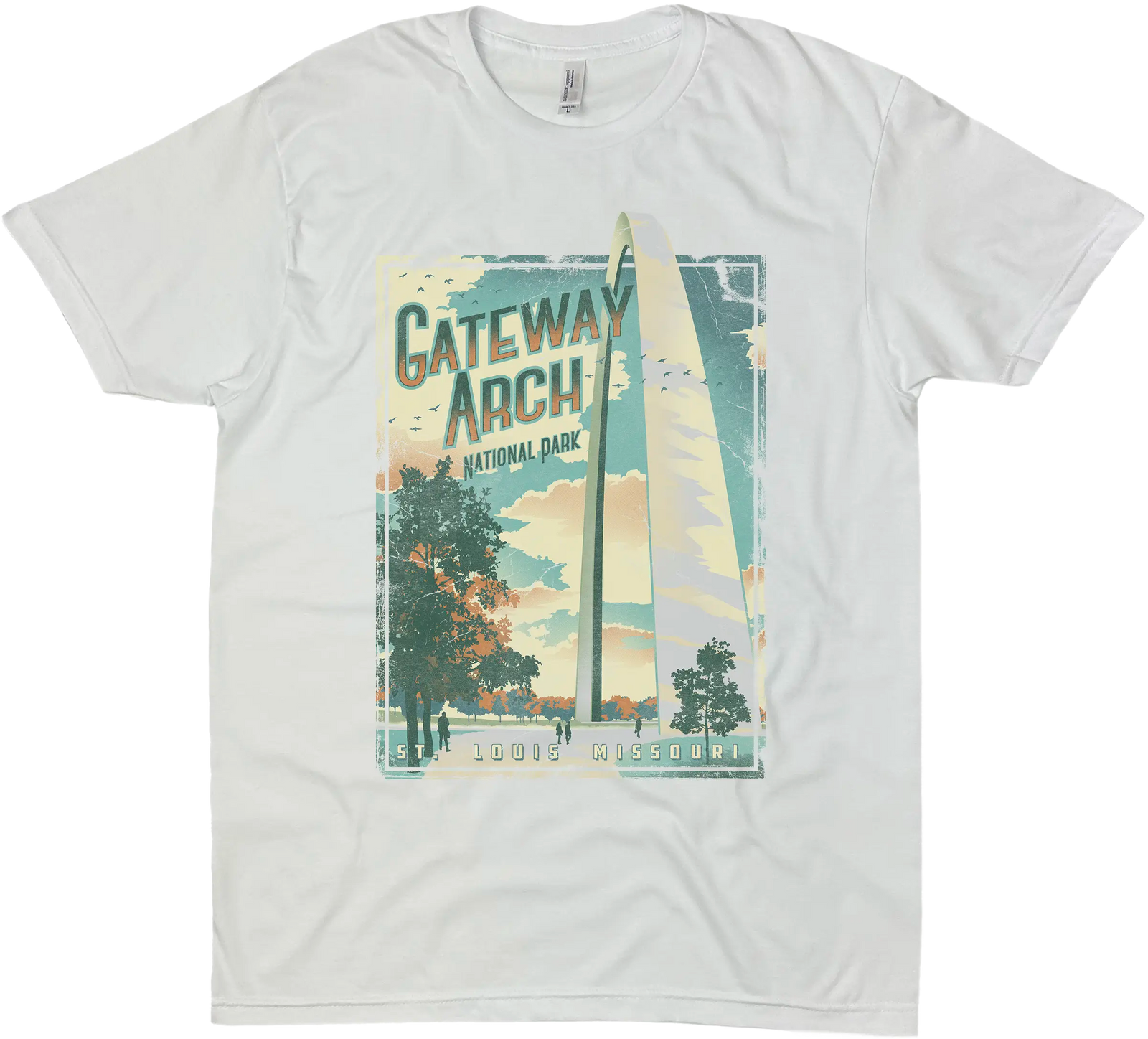 GATEWAY ARCH NATIONAL PARK MISSOURI SOLID TEE