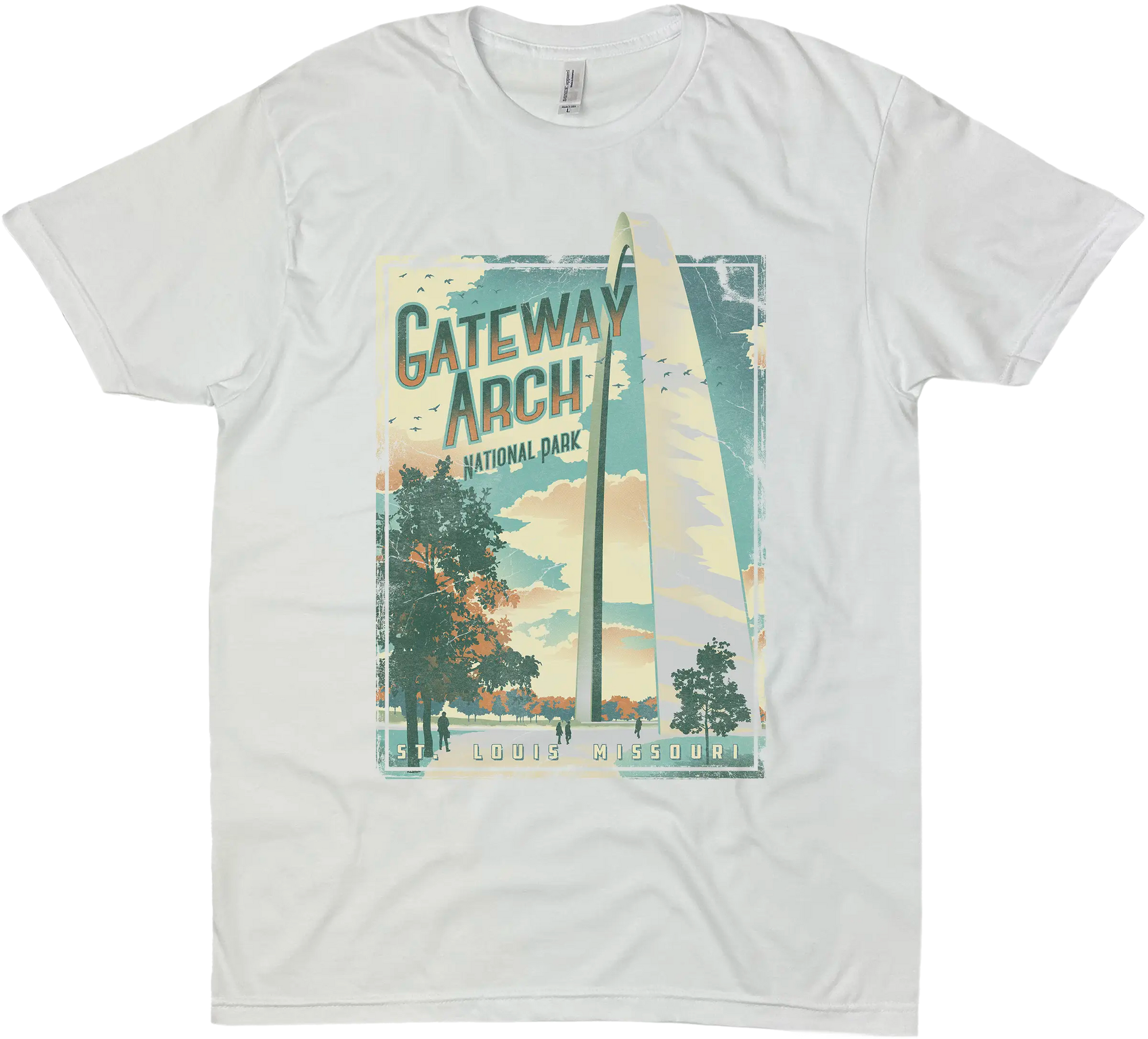 GATEWAY ARCH NATIONAL PARK MISSOURI SOLID TEE