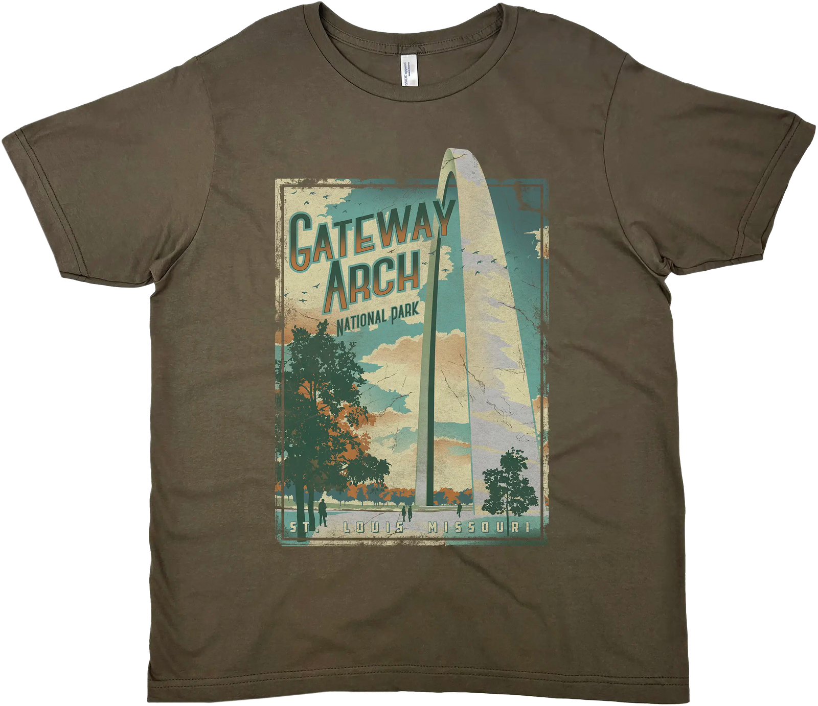 GATEWAY ARCH NATIONAL PARK MISSOURI SOLID TEE