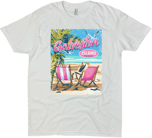 GALVESTON ISLAND TEXAS SOLID TEE