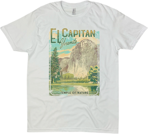 EL CAPITAN YOSEMITE NATIONAL PARK SOLID TEE