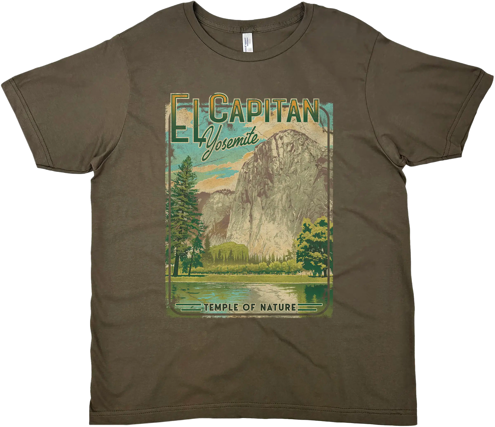 EL CAPITAN YOSEMITE NATIONAL PARK SOLID TEE