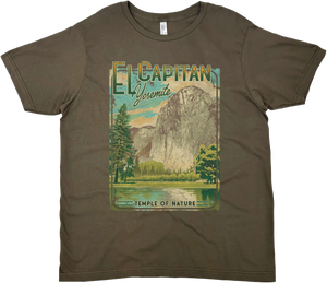EL CAPITAN YOSEMITE NATIONAL PARK SOLID TEE
