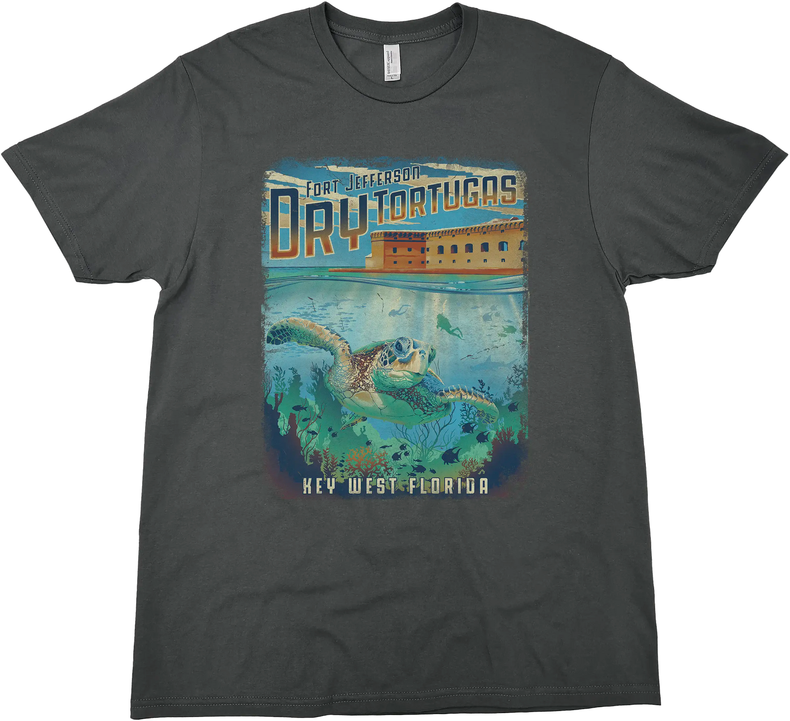 DRY TORTUGAS FORT JEFFERSON FLORIDA SOLID TEE