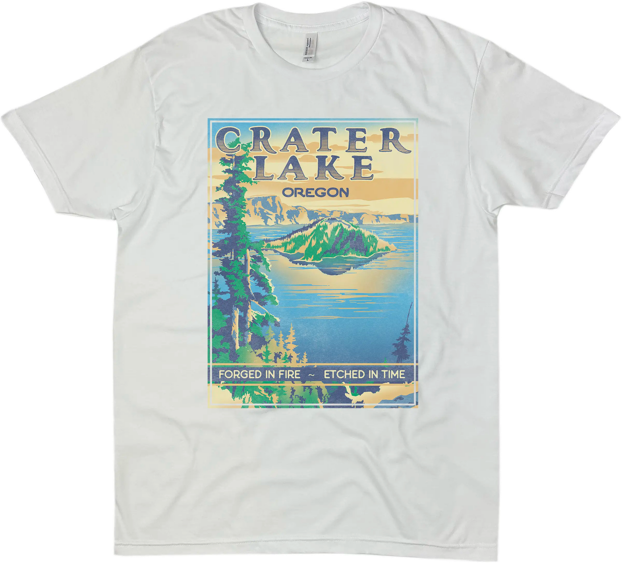 CRATER LAKE OREGON SOLID TEE