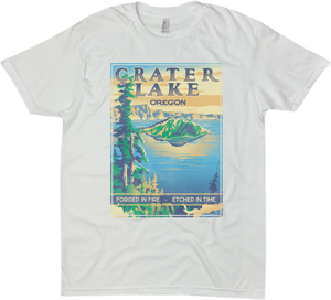 CRATER LAKE OREGON SOLID TEE