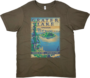 CRATER LAKE OREGON SOLID TEE