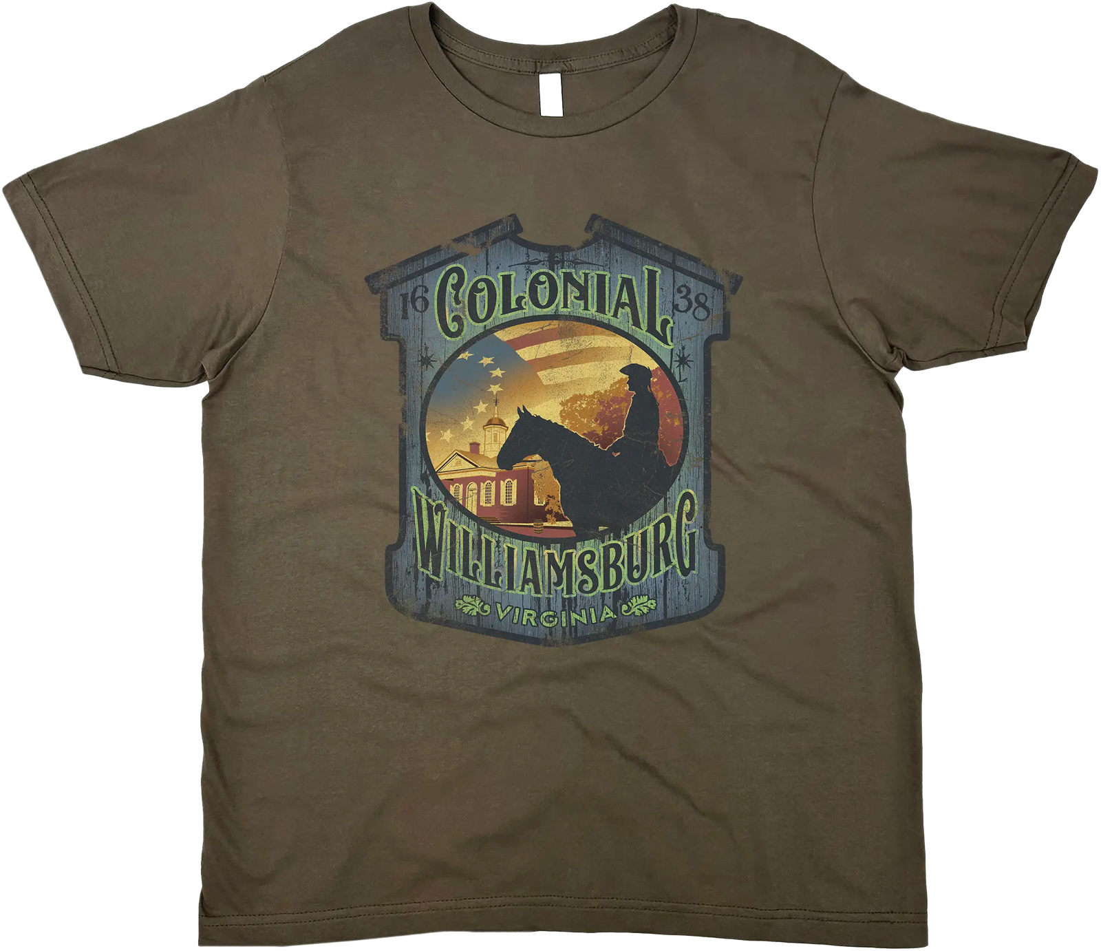 COLONIAL WILLIAMSBURG VIRGINIA SOLID TEE