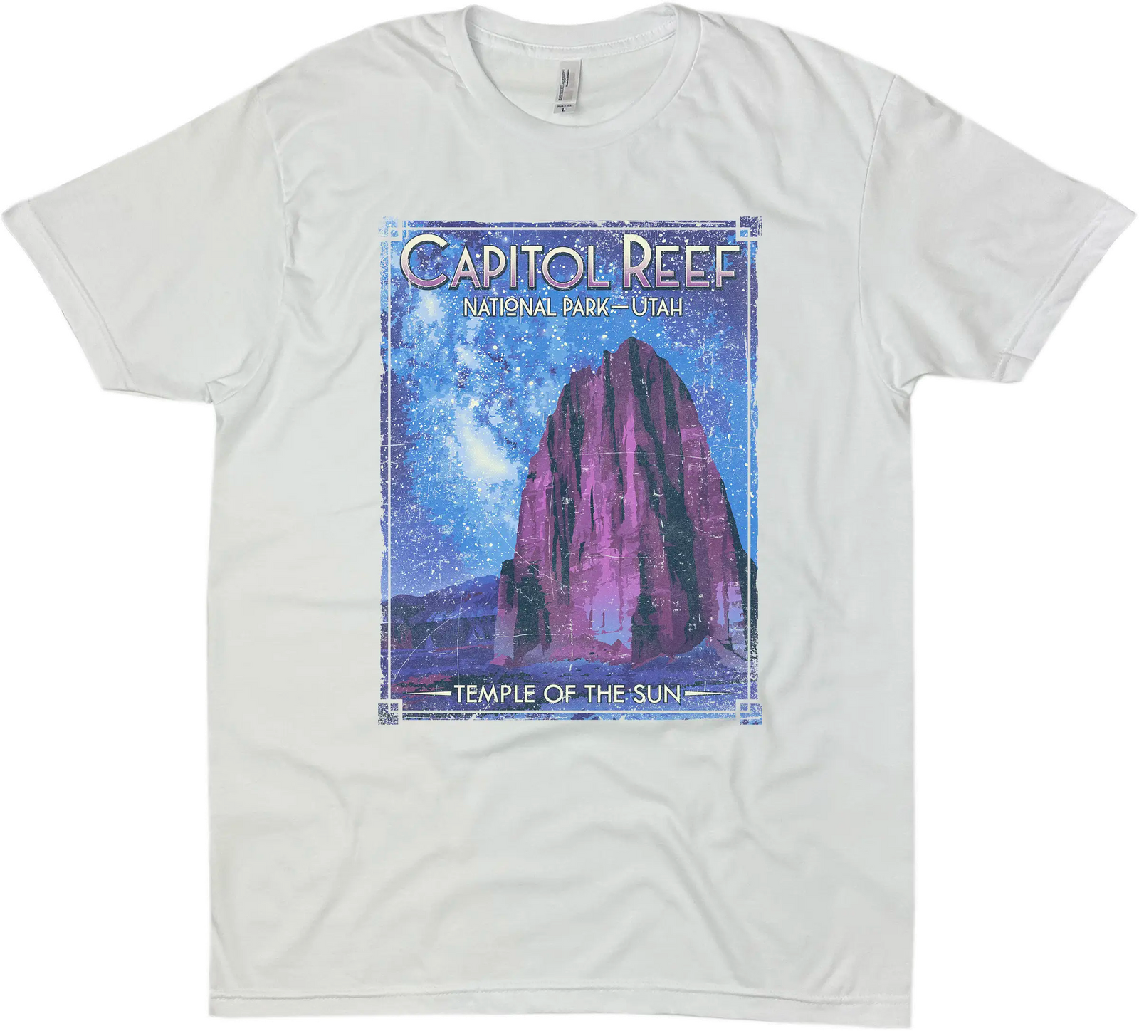CAPITOL REEF NATIONAL PARK TEMPLE OF THE SUN SOLID TEE