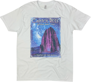 CAPITOL REEF NATIONAL PARK TEMPLE OF THE SUN SOLID TEE