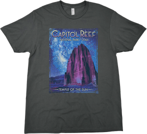 CAPITOL REEF NATIONAL PARK TEMPLE OF THE SUN SOLID TEE