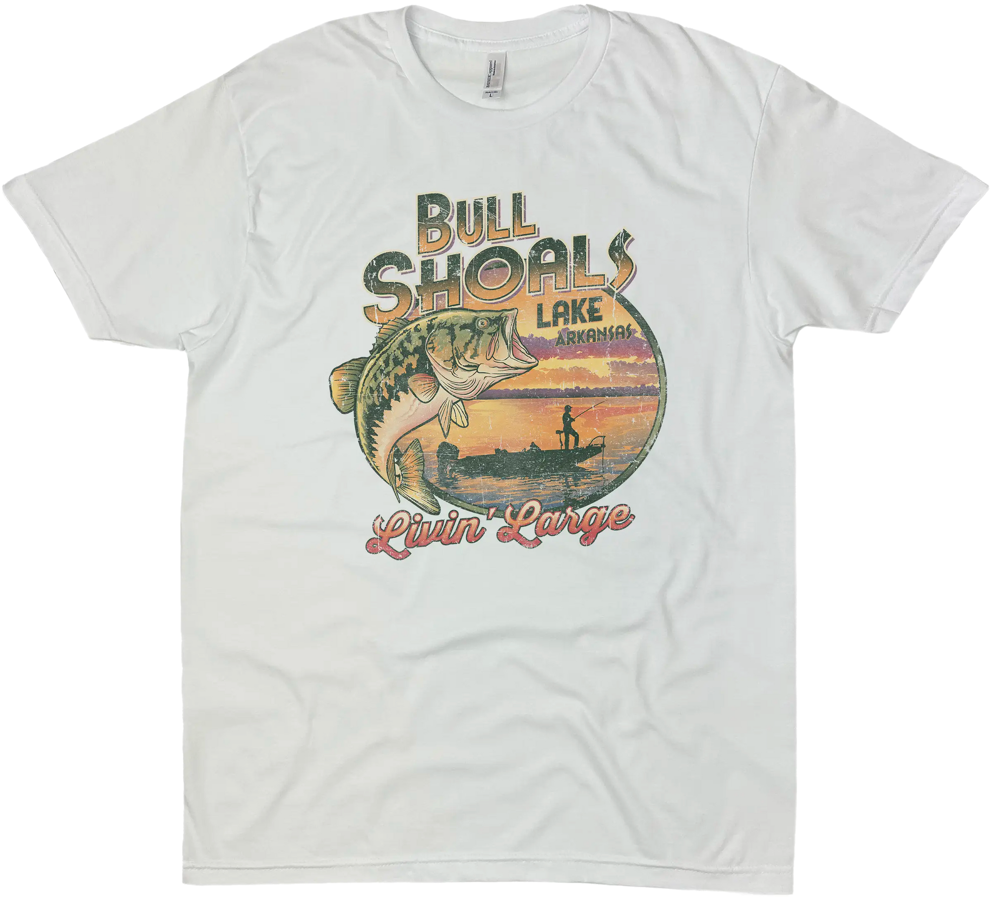 BULL SHOALS LAKE LIVIN LARGE SOLID TEE