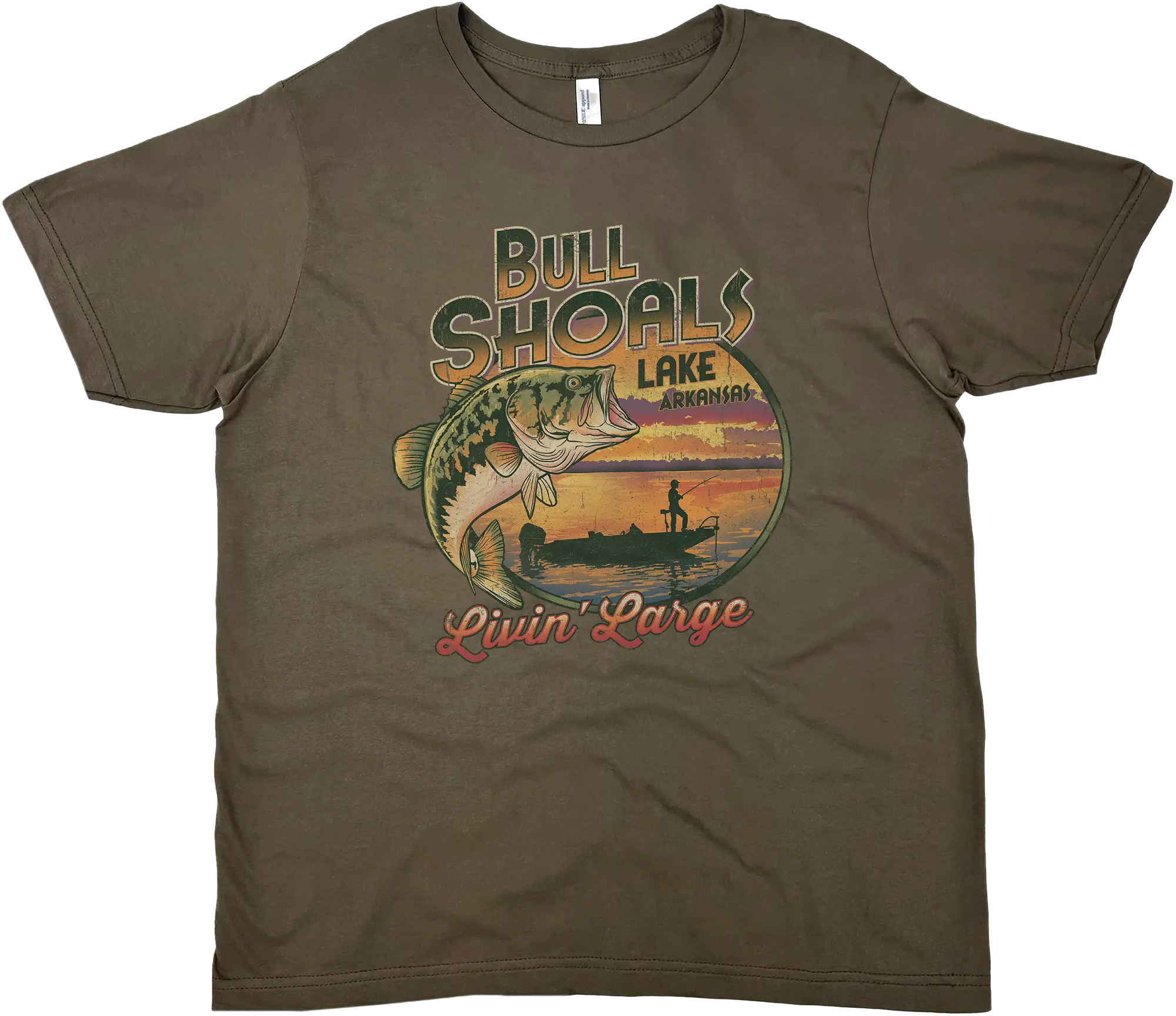 BULL SHOALS LAKE LIVIN LARGE SOLID TEE