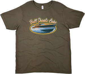 BULL SHOALS LAKE ARKANSAS OVAL SOLID TEE