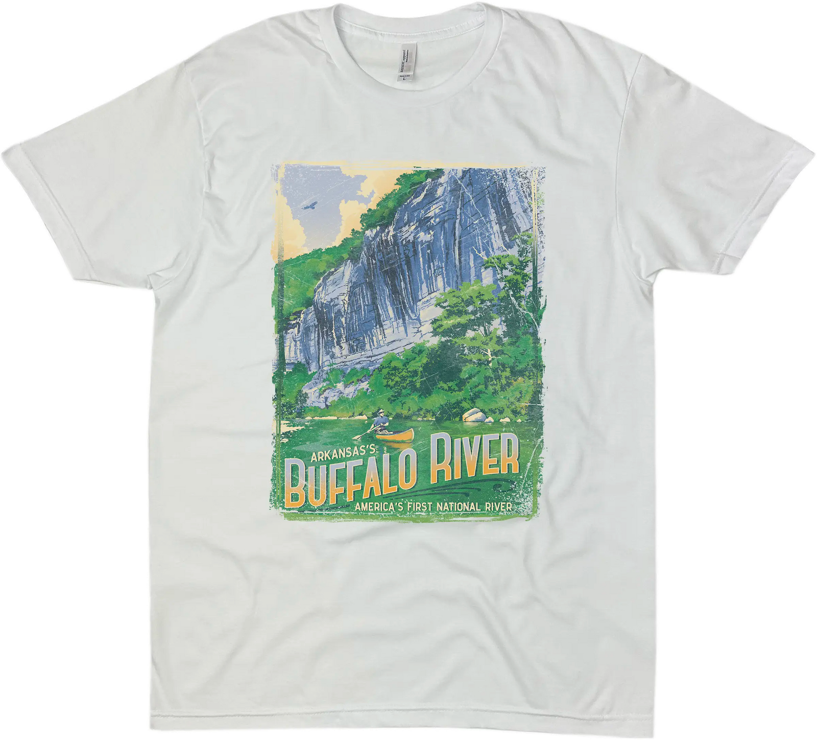BUFFALO RIVER ARKANSAS SOLID TEE