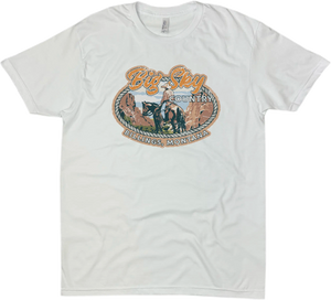 BIG SKY COUNTRY BILLINGS MONTANA OVAL SOLID TEE