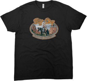 BIG SKY COUNTRY BILLINGS MONTANA OVAL SOLID TEE