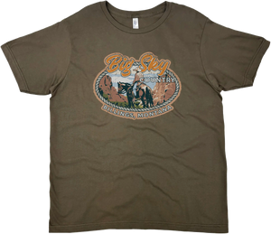 BIG SKY COUNTRY BILLINGS MONTANA OVAL SOLID TEE