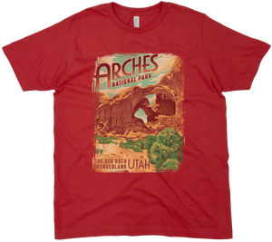 ARCHES NATIONAL PARK DOUBLE ARCH SOLID TEE