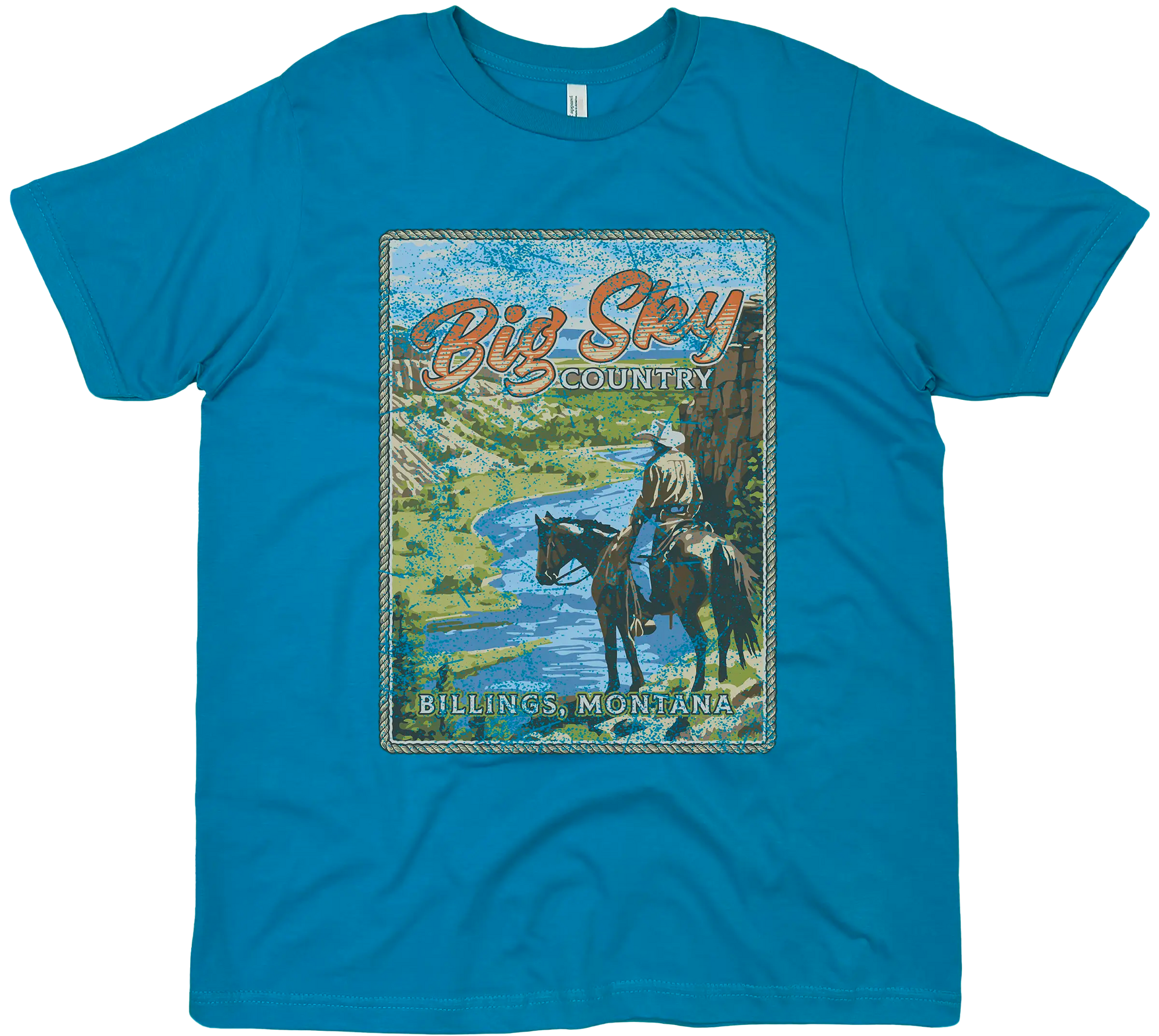 BIG SKY COUNTRY BILLINGS MONTANA SOLID TEE