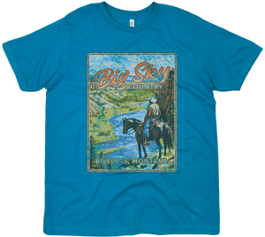 BIG SKY COUNTRY BILLINGS MONTANA SOLID TEE