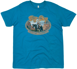 BIG SKY COUNTRY BILLINGS MONTANA OVAL SOLID TEE