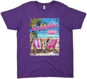 GALVESTON ISLAND TEXAS SOLID TEE
