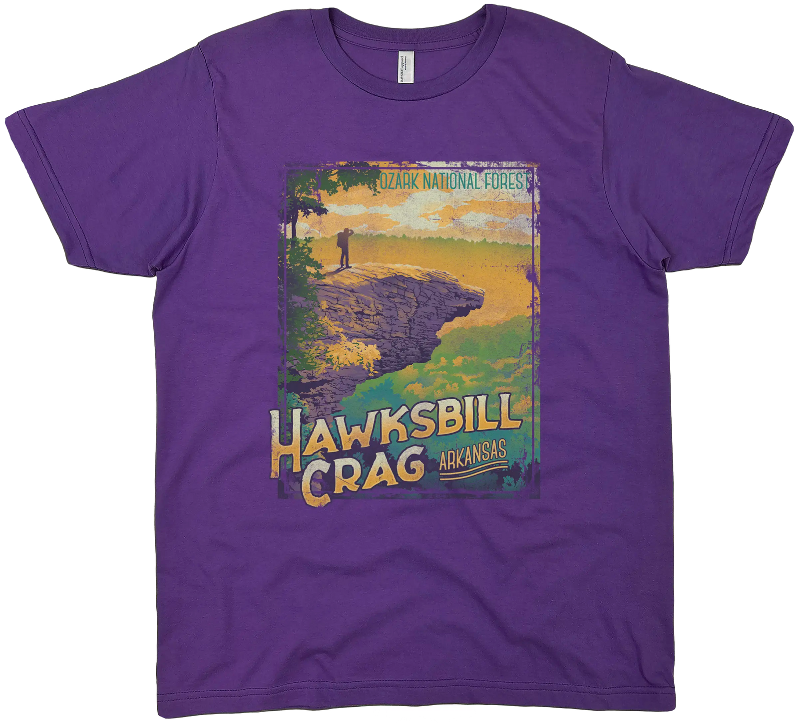 HAWKSBILL CRAG OZARK NATIONAL FOREST ARKANSAS SOLID TEE