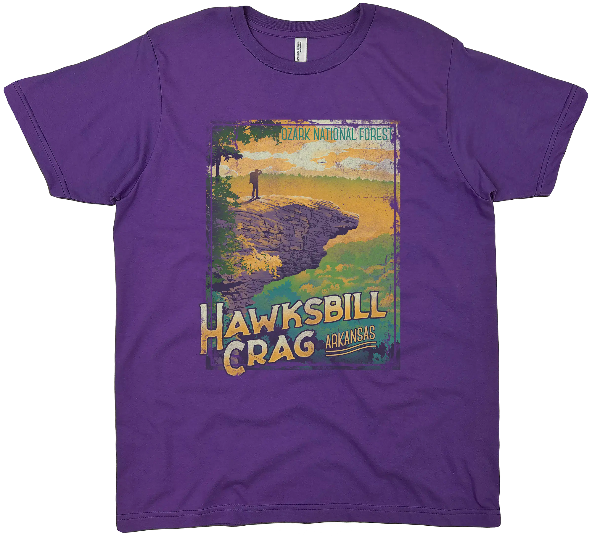 HAWKSBILL CRAG OZARK NATIONAL FOREST ARKANSAS SOLID TEE