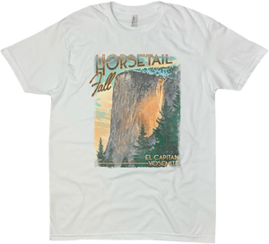 HORSETAIL FALL EL CAPITAN YOSEMITE NATIONAL PARK SOLID TEE