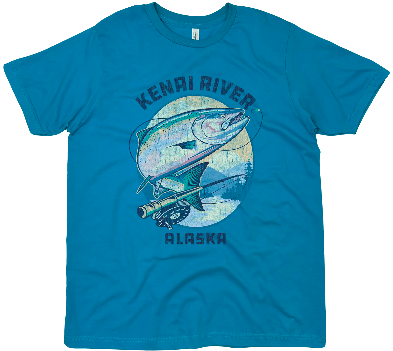 KENAI RIVER ALASKA KING SALMON SOLID TEE