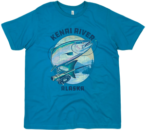KENAI RIVER ALASKA KING SALMON SOLID TEE
