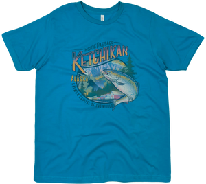 KETCHIKAN ALASKA SALMON CAPITAL SOLID TEE