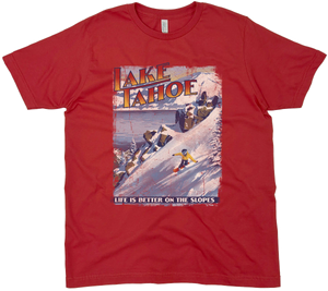 LAKE TAHOE SNOWBOARDING SOLID TEE